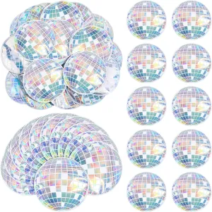 100 Pcs Disco Ball Bag Recovery Kit Bachelorette Party Resealable Bags for Travel Packaging Bachelorette Wedding Party Favors (Disco Ball)