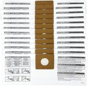 12 Pack 90668 Type B Filter Bags Compatible with Shop Vac 2-2.5 Gallon Dust Collection Filter Bag, All Around QAM70, Part# 90668/549712 9066800 9066833 L250 CMXZVBE38774