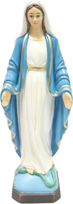 16 Inch Our Lady of Grace Italian Statue Sculpture Figurine Made in Italy Indoor Outdoor