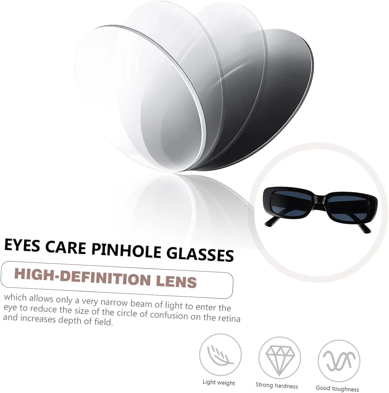 1pc Square Frame Sunglasses Lady Gifts Gift for Adults Oversized Glasses Sunglasses Black Oversized