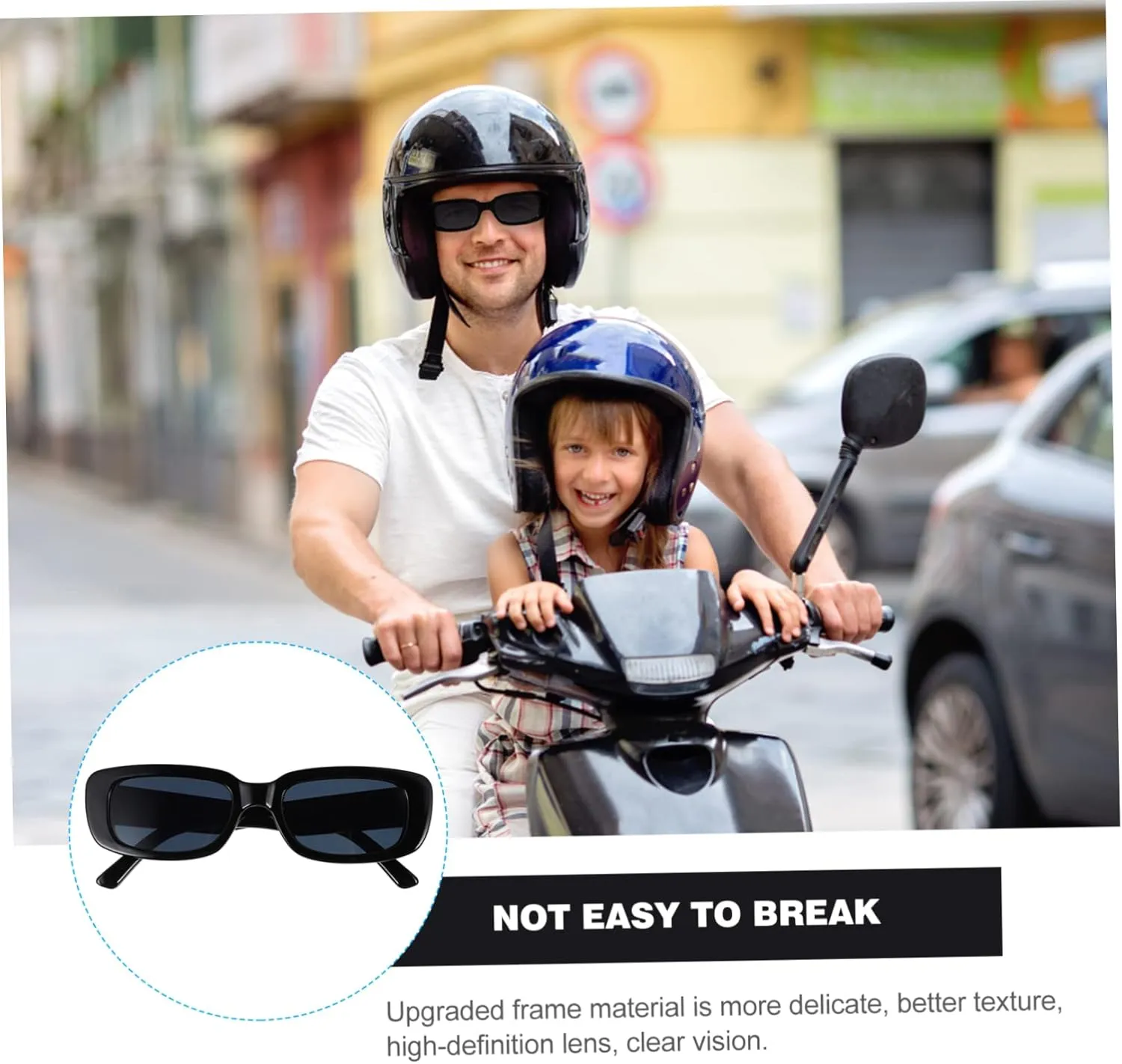 1pc Square Frame Sunglasses Lady Gifts Gift for Adults Oversized Glasses Sunglasses Black Oversized