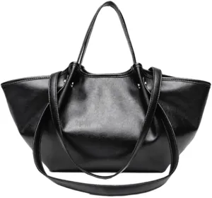 2 Pcs Tote Bag for Women 2025 Trendy Pleated Shoulder Bags PU Leather Work Travel Purses Ladies Top Handle Handbags