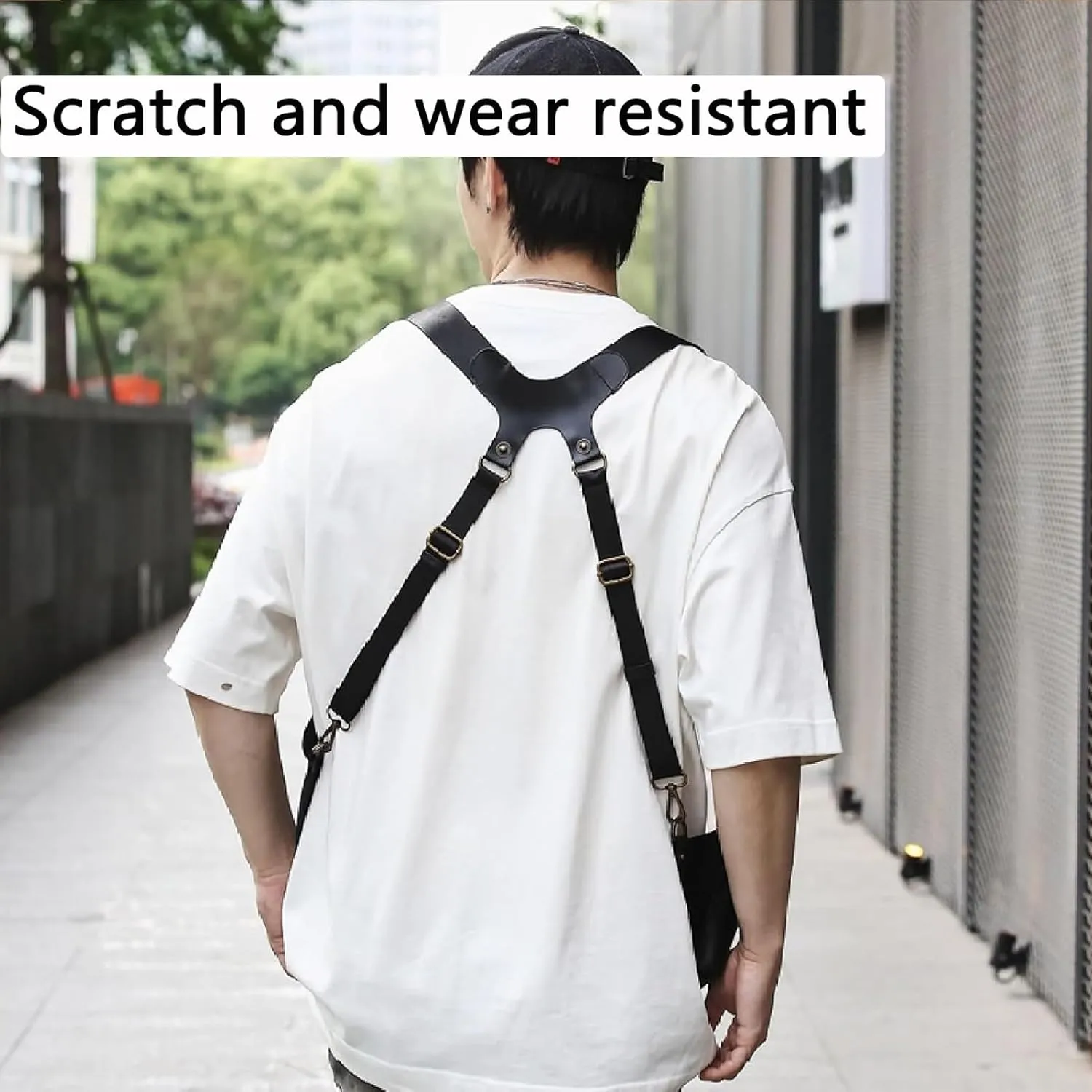 2025 New Double Shoulder Armpit Bag for Men, Double Shoulder Strap Multi-Pocket Outdoor Anti-Theft Tactical Bag (C)