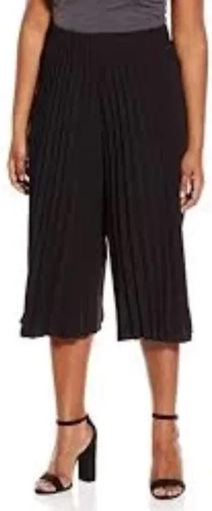 ABS by Allen Schwartz Women's Plus-Size Elastic Waist Pleated Crepe Gaucho Pant