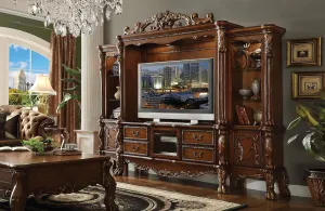 ACME Dresden Cherry Oak Entertainment Center with TV Stand