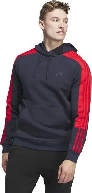 adidas Men's Essentials Fleece 3-Stripes Color Blocked Hoodie
