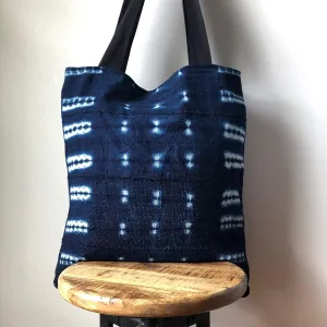 African Indigo Mudcloth Tote Bag