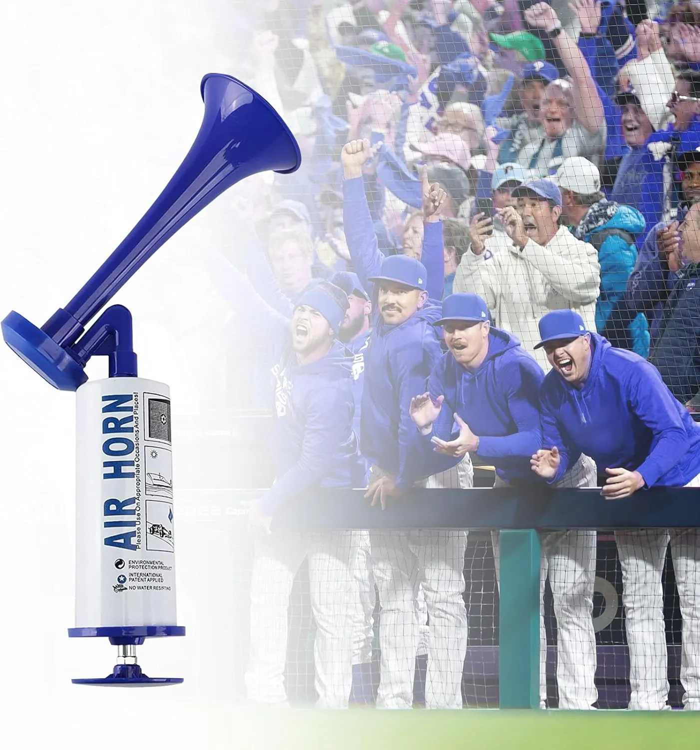 Air Horn, Handheld Loud Air Horns 120DB Noise Makers for Sporting Events, Aluminum Super Loud Football Noise Maker Marine Signal Safety Alarm Horn for Boating, Hiking, Sports Events, Birthday Parties