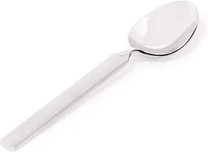 Alessi "Dry" 6-3/4-Inch Dessert Spoon with Satin Handle, Set of 6