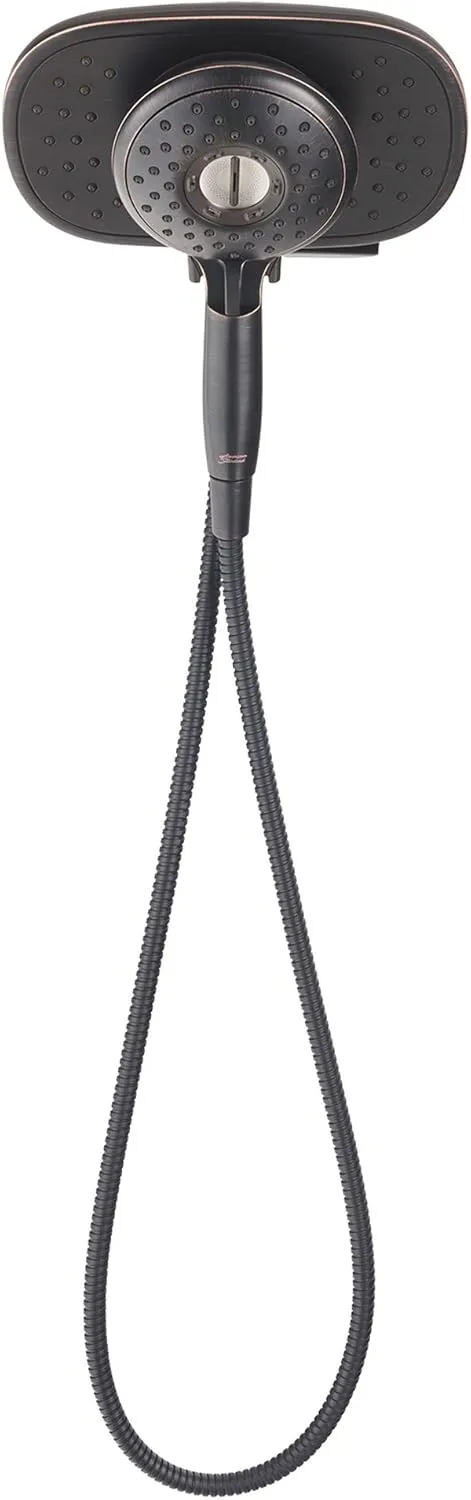 American Standard 9038254.278 Spectra Plus Duo 4-Function 2-in-1 Handheld and Fixed Shower Head 1.8 GPM, Legacy Bronze