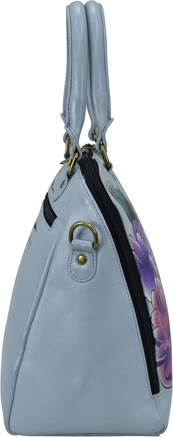Anna by Anuschka Hand-Painted Leather Organizer Satchel