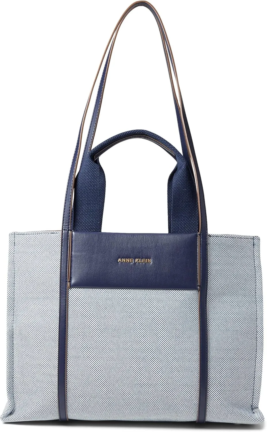 Anne Klein Medium Color Blocked Canvas Tote