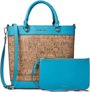 Anne Klein Mini Cork Tote with Pouch