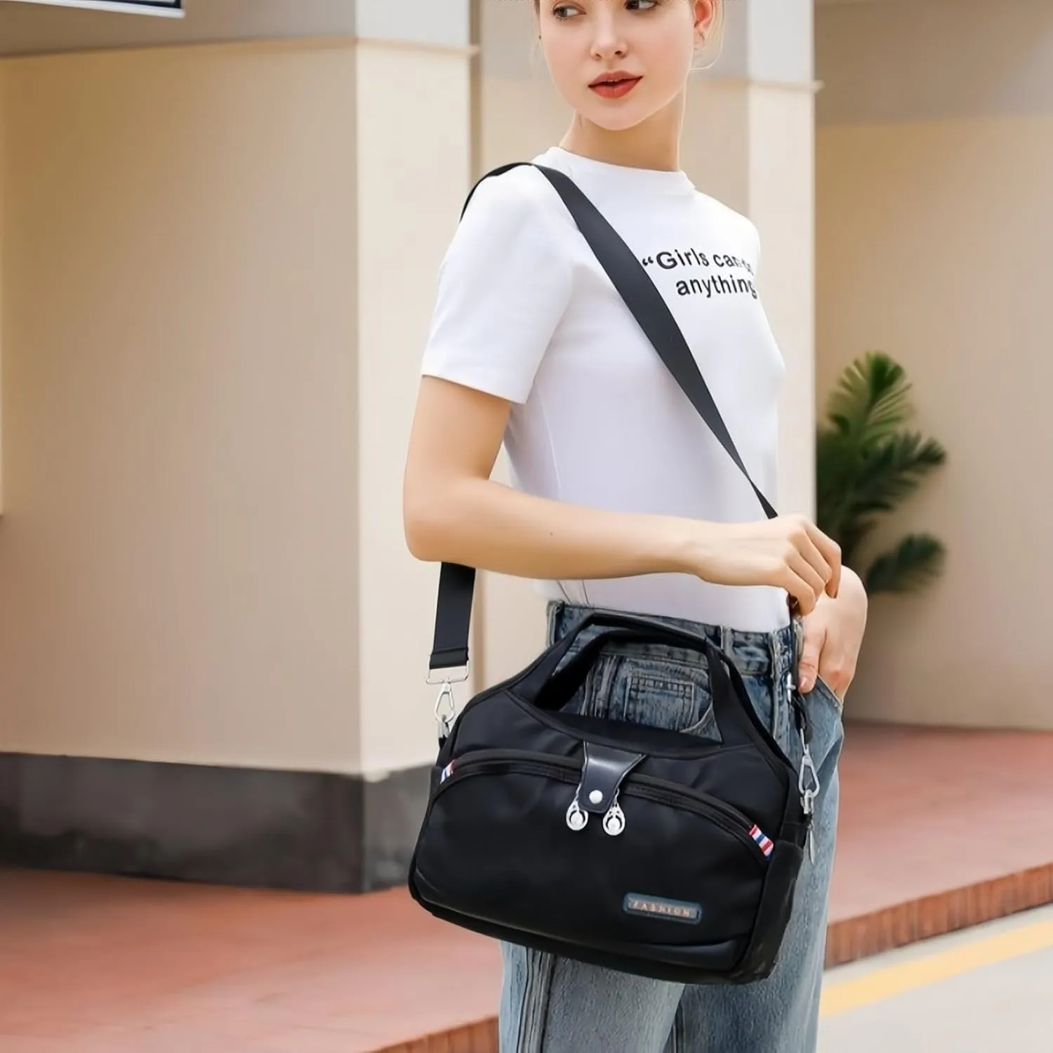 Anti Theft Crossbody Bags for Women, Crossbody Bags for Women, Shoulder Bags, Handbag, Oxford Cloth Satchel, Multiple Pockets