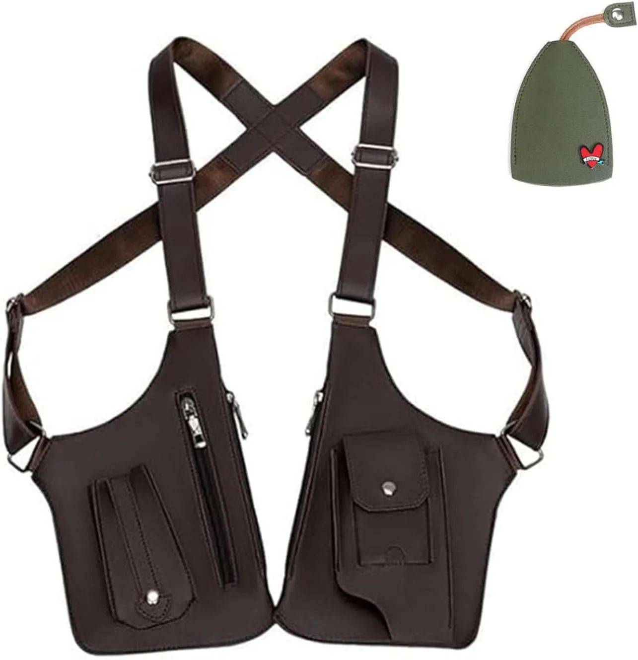 Anti-Theft Hidden Underarm Shoulder Bag for Men, Double Shoulder Armpit Bag, Multi-Pocket Outdoor Bag