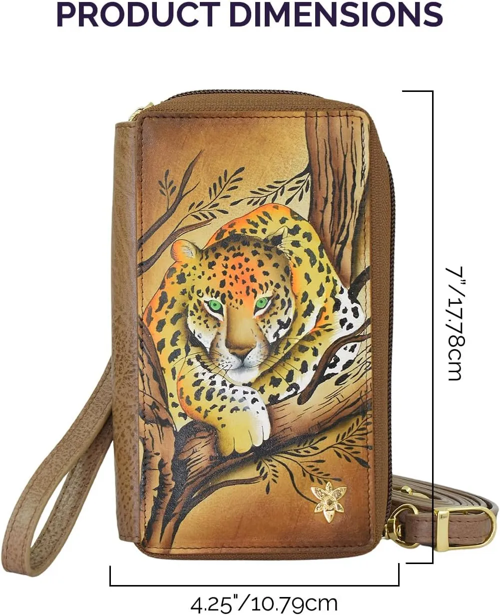 Anuschka Women's Original Hand-Painted Genuine Leather Smartphone Case & Wallet