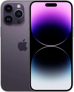 Apple iPhone 14 Pro Max, 256GB, Deep Purple for AT&T (Renewed)