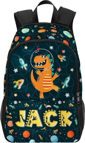 Artsadd Custom Backpack with Name Personalized Kid's School Backpack for School, Casual Travel Picnic (Design03)