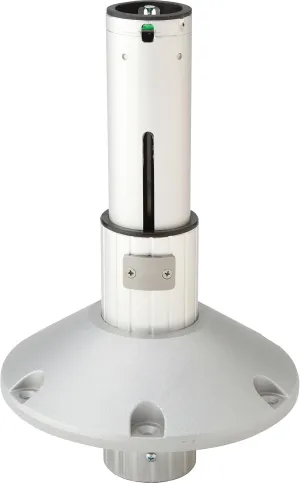 Attwood 278AOP0912-BD-1 278 Series Air Pedestal Base (- 2.75" Below Deck, 9" to 12" Height, Gray Finish)