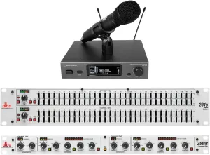 Audiosavings Bundle (1) Audio Technica ATW-3212/C710EE1 Microphone Mic Receiver Bundle with (1) DBX 231S Dual 31 Pro Audio Rack Mount EQ & (1) DBX 266XS 2-Channel Compressor (Items 3)