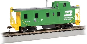 Bachmann Trains - Streamlined Caboose with Offset Cupola - Burlington Northern #10420 - HO Scale