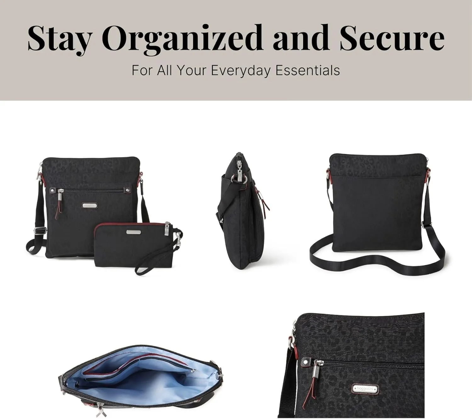 Baggallini Go Bagg with RFID Phone Wristlet