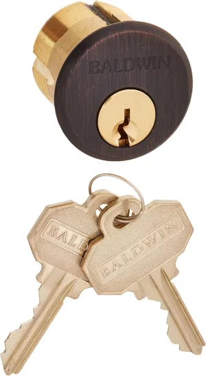 Baldwin 8323.112 1.25" Mortise Cylinder, Venetian Bronze