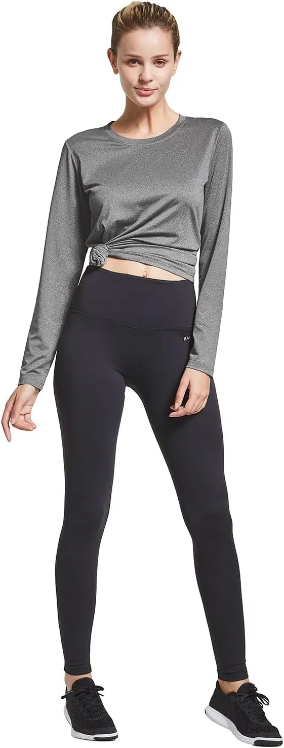 baleaf Long Sleeve Workout Tops for Women Running Athletic Shirts Active Quick Dry Lightweight Moisture Wicking