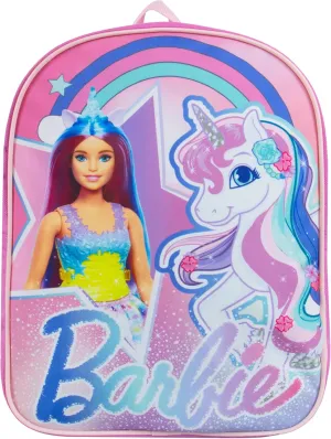 Barbie School Backpack | Unicorn Backpack | Girls Backpacks | Kindergarten Rucksack For Girls | One Size Pink