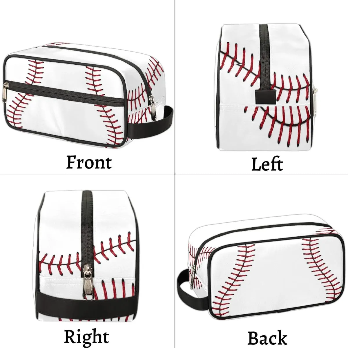 Baseball Hanging Toiletry Bag,Travel Hygiene Kits for Boys Mens,Waterproof Makeup Carry-on Bags,Cosmetic Bag,TSA Approved Shave Dopp Kit for Toiletries Shower Bathroom Accessories Gifts