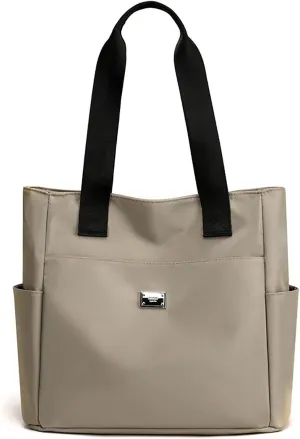 Bigbicc Shoulder Bag, 2023 Bigbic Waterproof Nylon Shoulder Bag, Lightweight Large Capacity Tote Bag