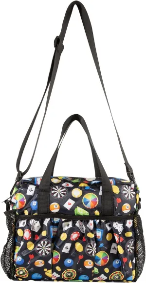 Bingo Bag with Pockets for Bingo Daubers Supplies and Game Night Accessories - Organizer Bags Ideal for Players Lovers Adults and Seniors
