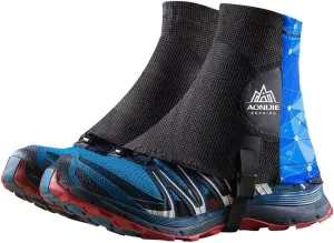 BlueField Low Trail Gaiters for Hiking, Running Shoe Gaiters, Trail Running Gaiters Sandproof for Women & Men & Youth Hiking Climbing
