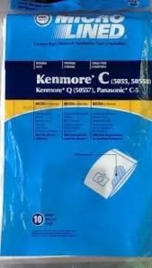 BOTARO 18 Vacuum Cleaner Bags for Sears Kenmore 5055 50557 50558 Panasonic C-5 C5 C Q