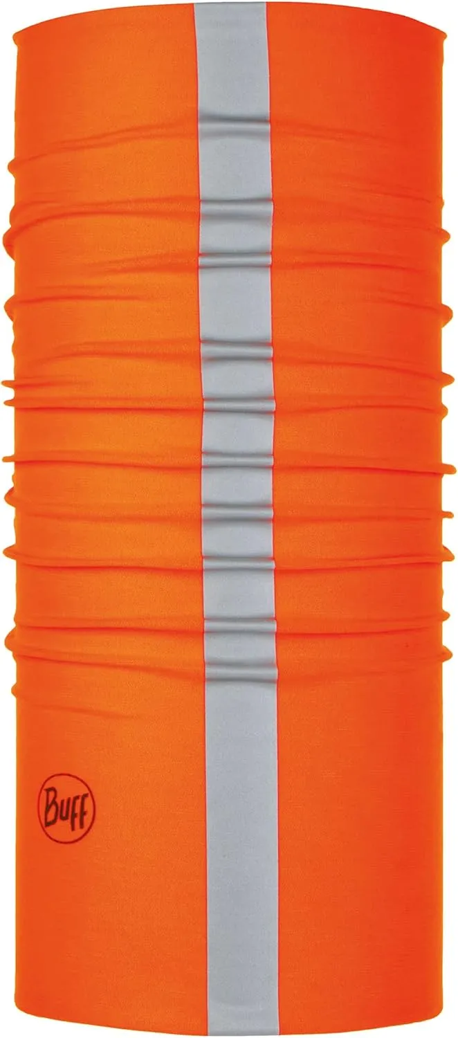 BUFF Multifunctional Neckwear CoolNet UV Reflective Safety Worn 12  Ways, R-Orange Fluor