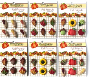 Buttons Galore and More Collection of Novelty 3D Embellishments Shank Buttons Based on Different Themes, Holidays, & Seasons for DIY Crafts, Scrapbooking, Sewing, Cardmaking & Other Projects – 36 Pcs