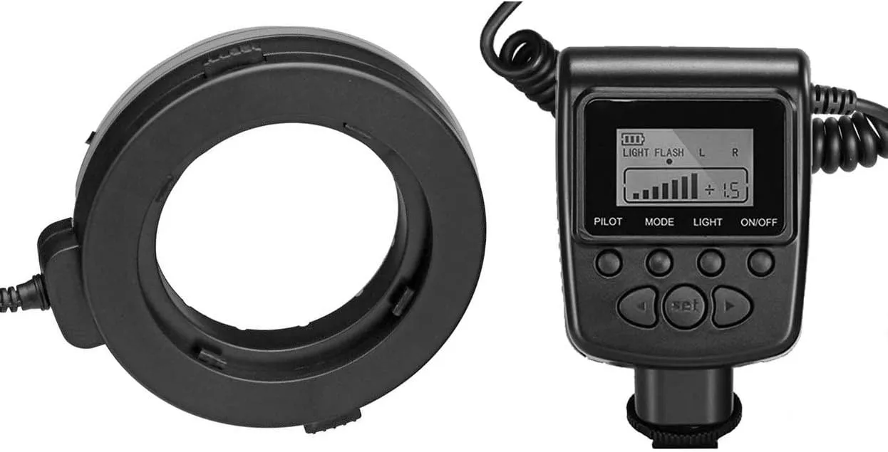 Canon PowerShot SX530 HS Dual Macro LED Ring Light (Ring Will Mount On Lens. Commander Will Sit Off to Side)