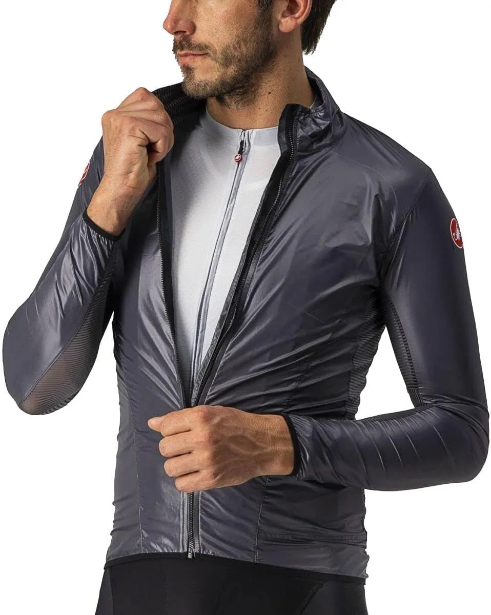CASTELLI Men’s Aria Shell Jacket, Highly Packable Ultra-Light Wind Protective Cycling Apparel for Road Cycling & Bike Rides