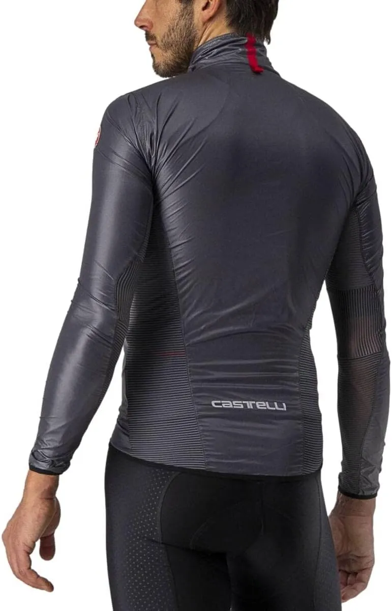 CASTELLI Men’s Aria Shell Jacket, Highly Packable Ultra-Light Wind Protective Cycling Apparel for Road Cycling & Bike Rides
