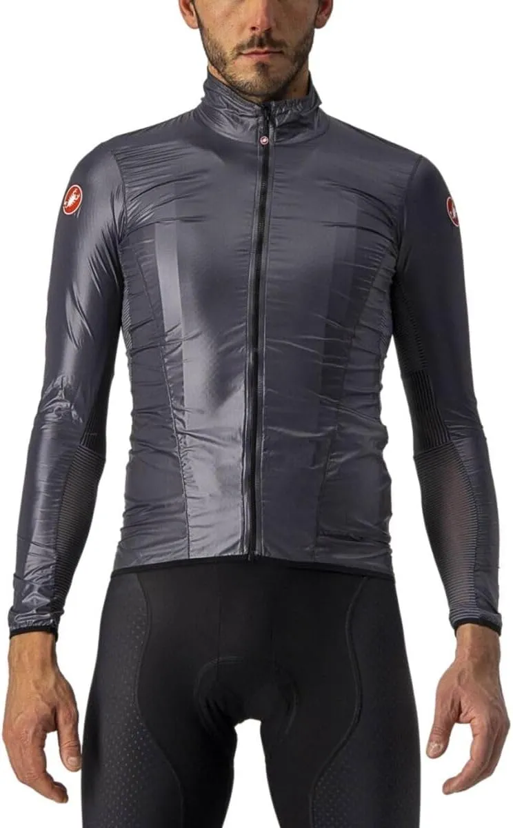 CASTELLI Men’s Aria Shell Jacket, Highly Packable Ultra-Light Wind Protective Cycling Apparel for Road Cycling & Bike Rides