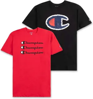 Champion Big and Tall T Shirts for Men – 2 Pack Graphic Mens Big and Tall Tees