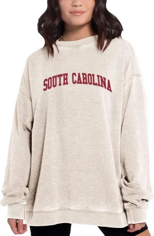 chicka-d NCAA womens Burnout Fleece Pullover