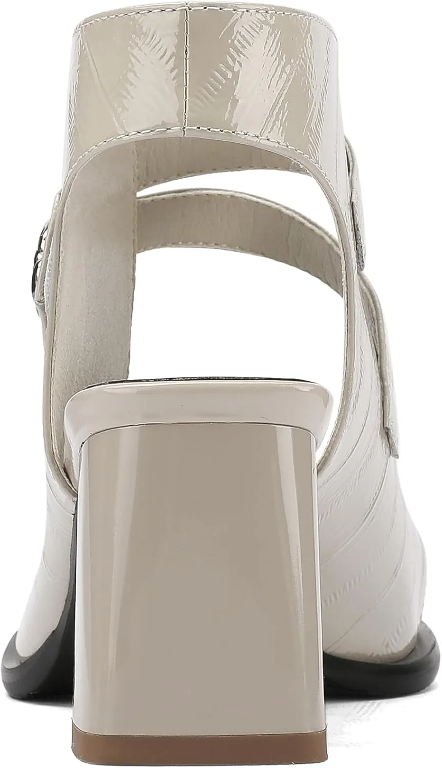 Chunky Gladiator Sandals for Women Summer Dressy High Heels Square Toe Block Sandalias Para Mujer Open Toe Faux Leather Strappy Outdoor Ladies Wedding 3 Inch Sandles