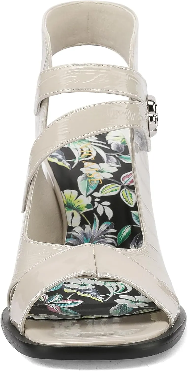 Chunky Gladiator Sandals for Women Summer Dressy High Heels Square Toe Block Sandalias Para Mujer Open Toe Faux Leather Strappy Outdoor Ladies Wedding 3 Inch Sandles