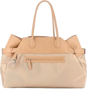 Classic Leather and Canvas Satchels Bags for Women,Top-Handle Tote Bags,large Armpit Bag,Casual Hobo commuter Bag