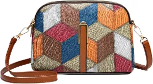 Color-Blocked Stitching, Women's Bag, Small Shoulder Bag, Cross-Body Change, Mobile Phone Bag