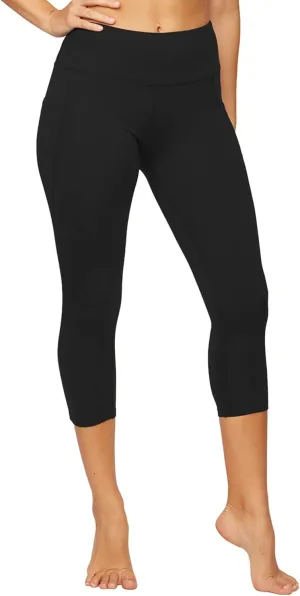 COLOSSEUM Active Women's Nadia High Rise Spandex Blend Capri Legging with Pockets
