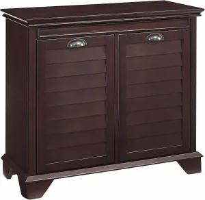 Crosley Furniture Lydia Laundry Hamper with Linen Sorting Bags, Bathroom Storage and Organization, Espresso
