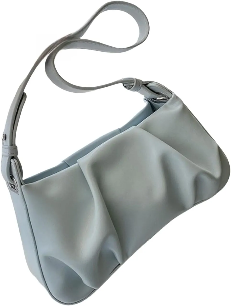Crossbody Bag for women, Handheld Pleated Cloud Bag Single Shoulder Armpit Handbag with Zipper, Suitable for Travel