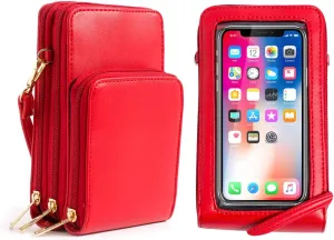 Crossbody Cellphone Purse Women Touch Screen Bag RFID Blocking Wallet Handbag Shoulder Strap